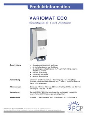 PI VARIOMAT ECO SPENDER 2016 11 DEU
